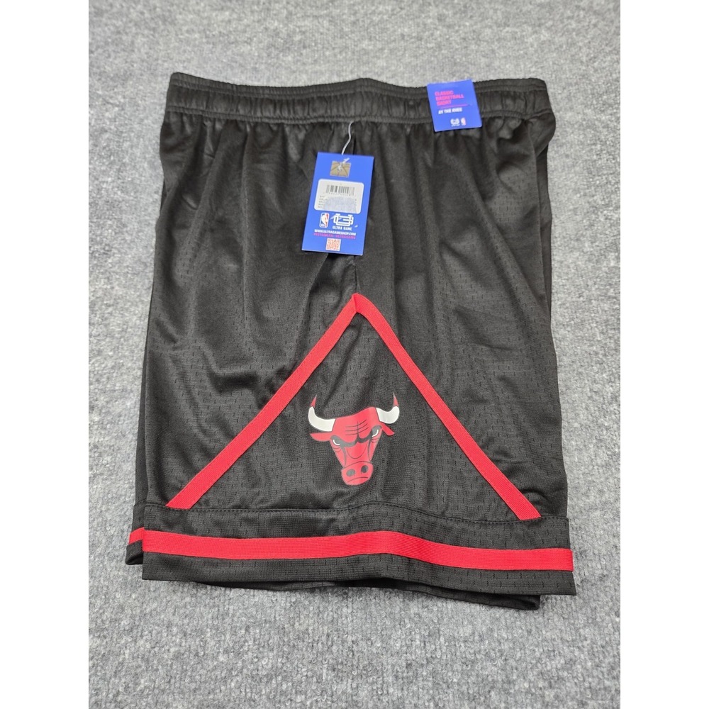 Ultra GAME Chicago Bulls Michael Jordan Basketball Shorts Mens Large Black NWT